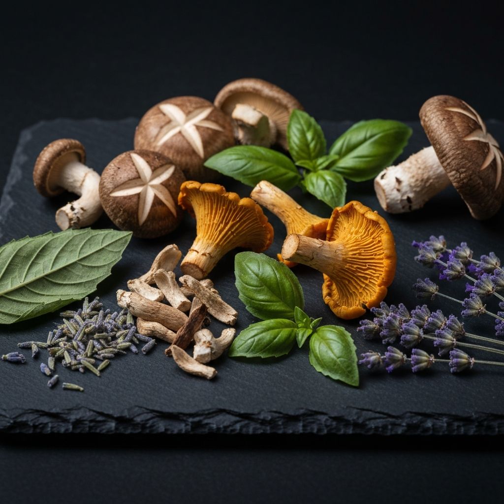 Various medicinal botanicals and herbs